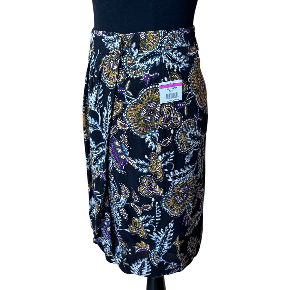 New ~ BA&SH REVOLVE ~ Women's Multicolor Floral Wrap Mini Skirt Size Large - Picture 5 of 7